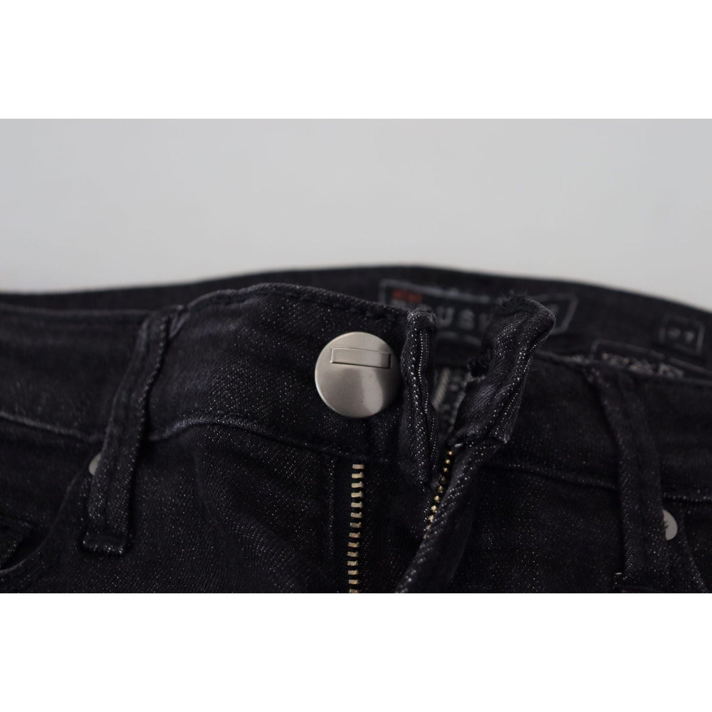 Acht Black Cotton Slim Fit Women Casual Denim Jeans