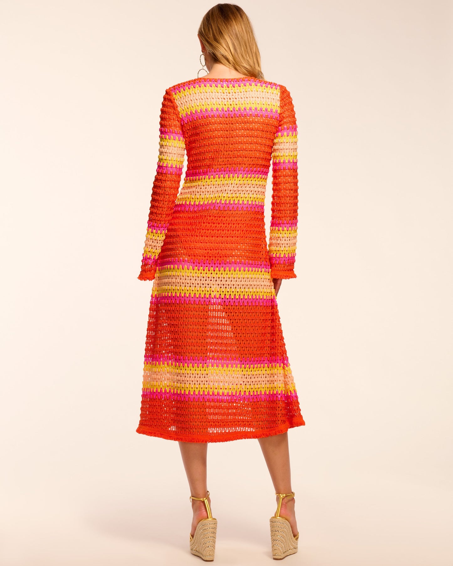 Hannah Crochet Coverup Midi Dress