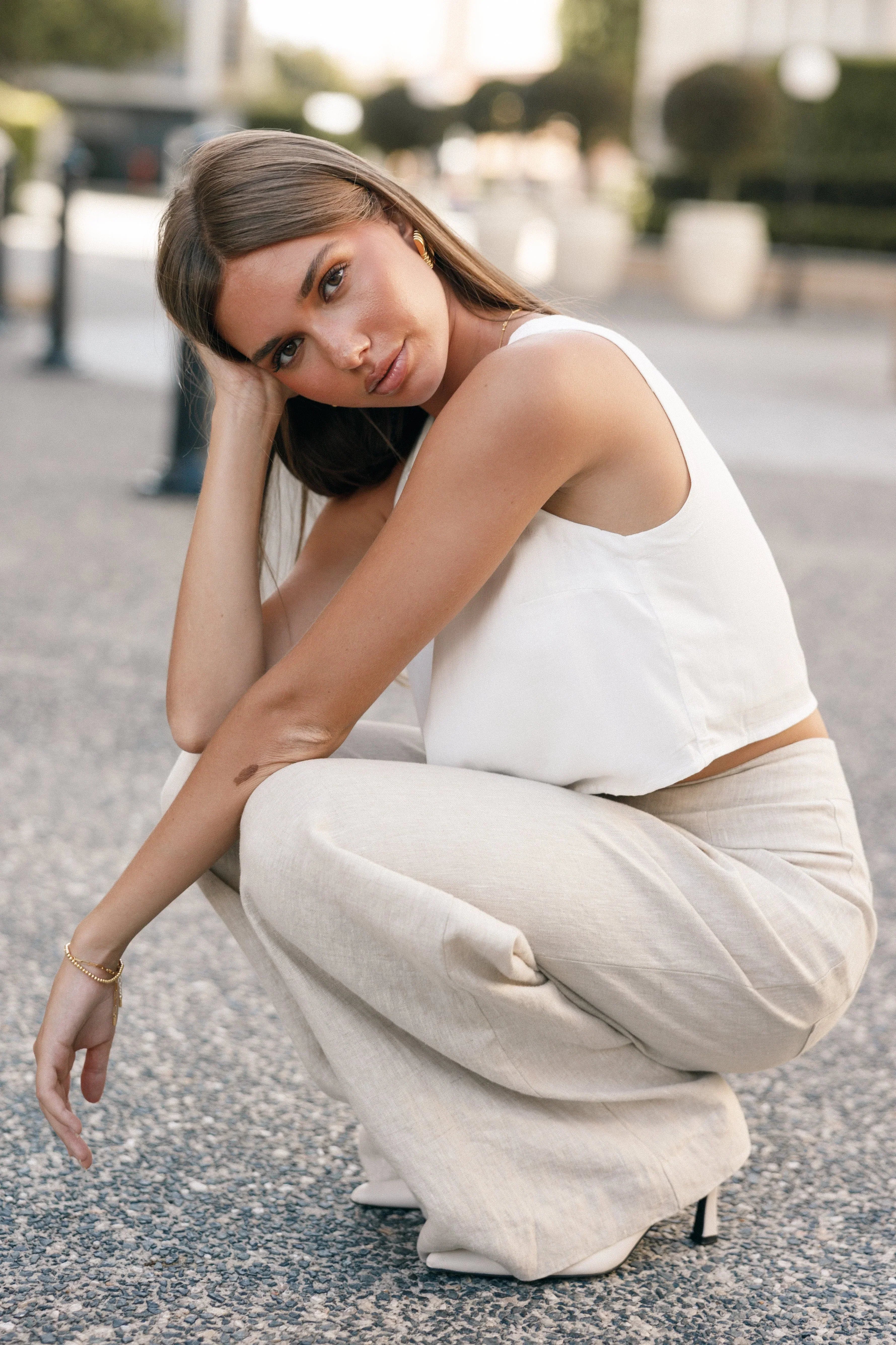 Sutton Top - White