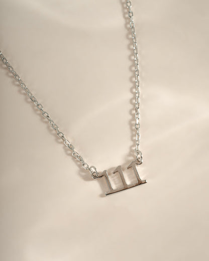 111 Ready to Ship Angel Number Necklace
