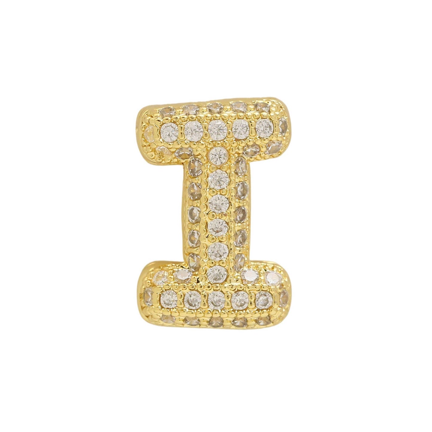 Bubble Initial Custom Word Name Watch Charm Bracelet