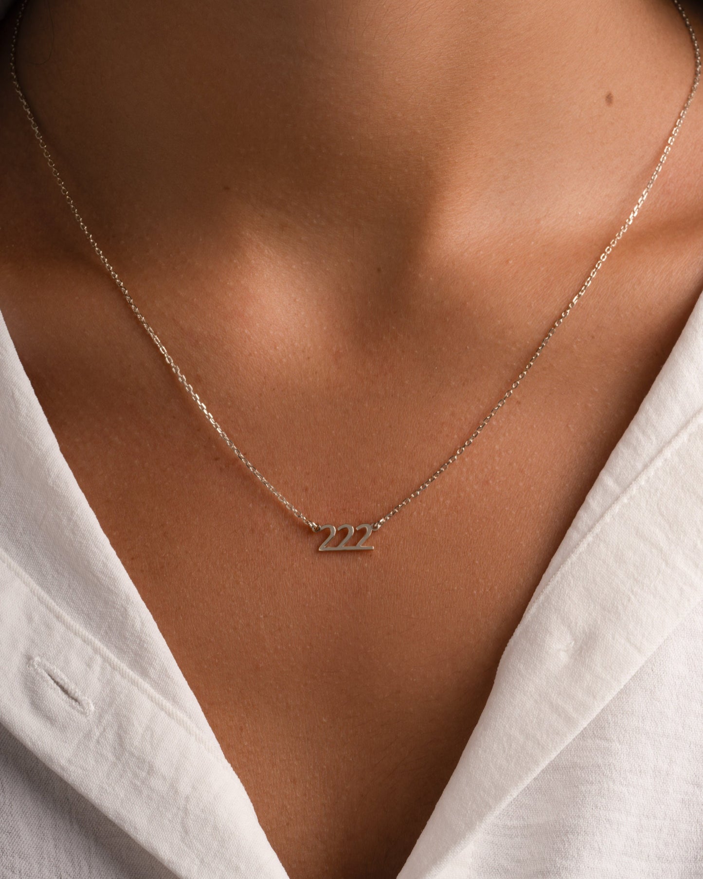 222 Ready to Ship Angel Number Necklace