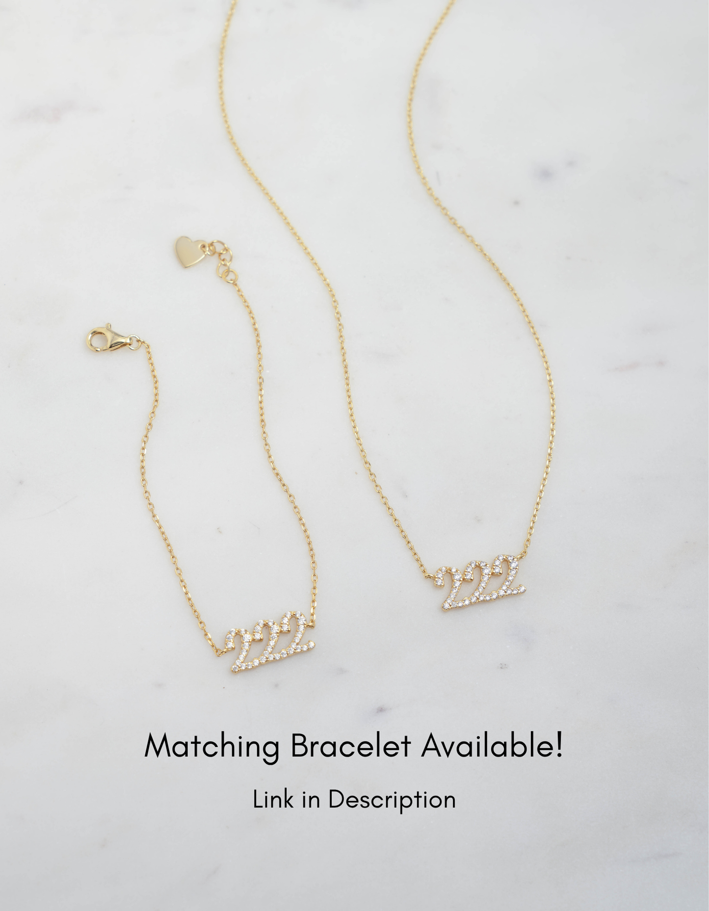 Studded 222 Necklace
