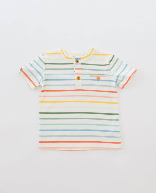 Alex Tee in Primary Stripe
