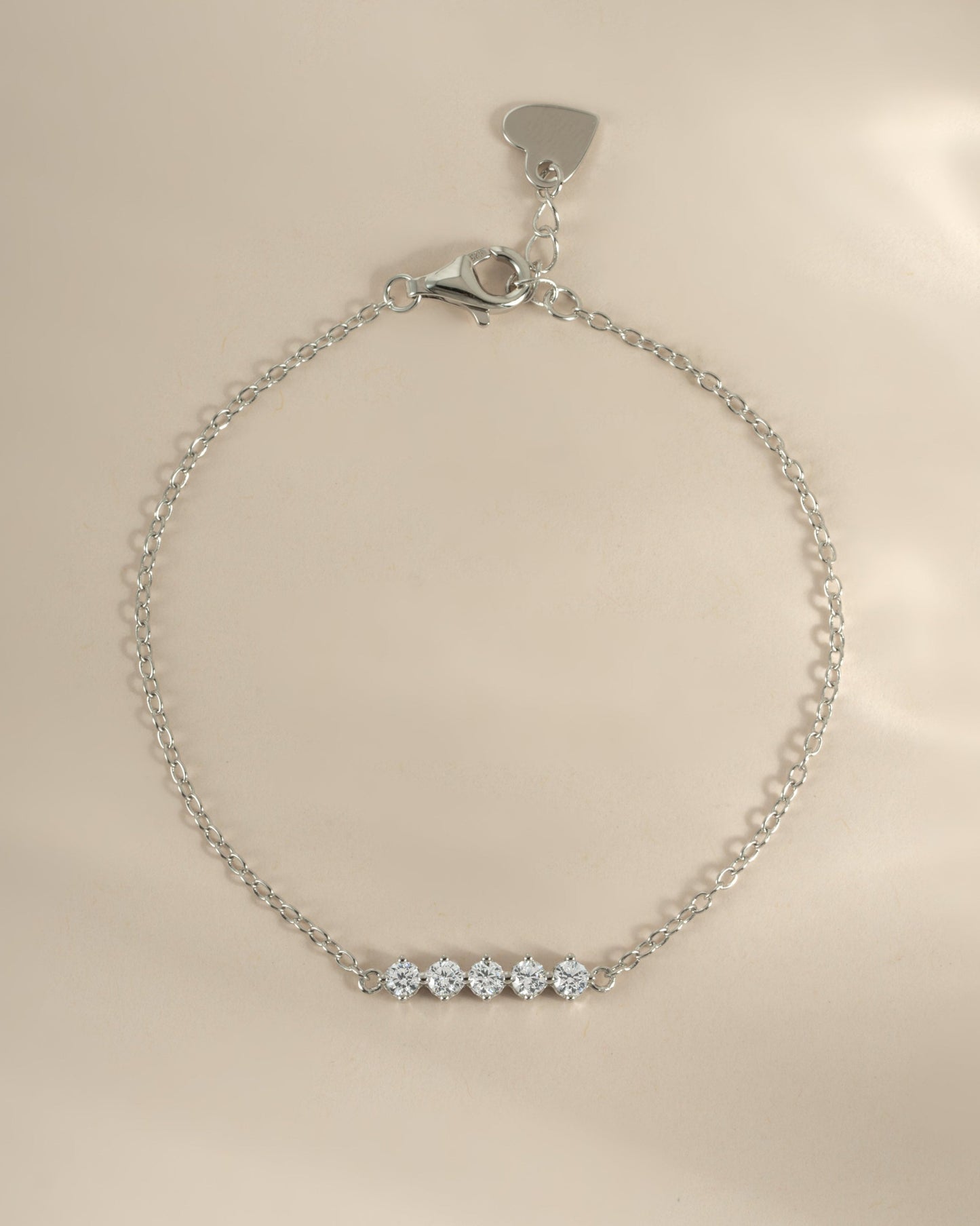 5 Stone Diamond Bracelet