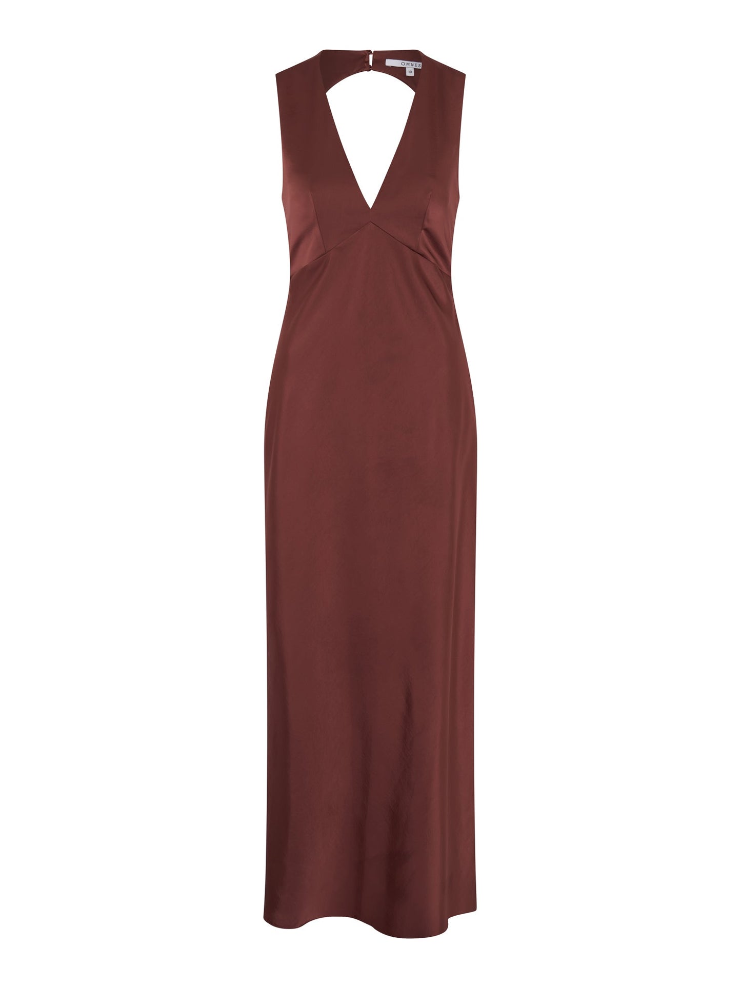 Nova Tie Back Dress in Chocolate