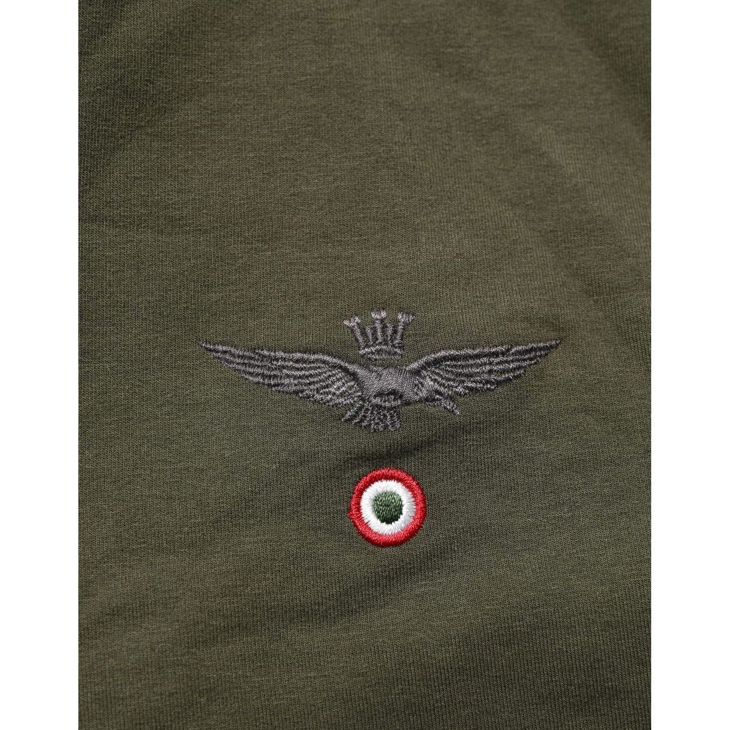 Aeronautica Militare MilitaryGreen HalfZip Sweatshirt Sweater