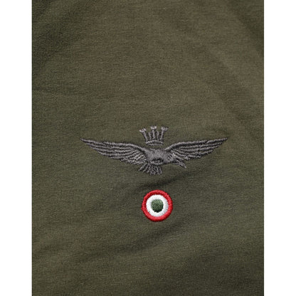 Aeronautica Militare MilitaryGreen HalfZip Sweatshirt Sweater