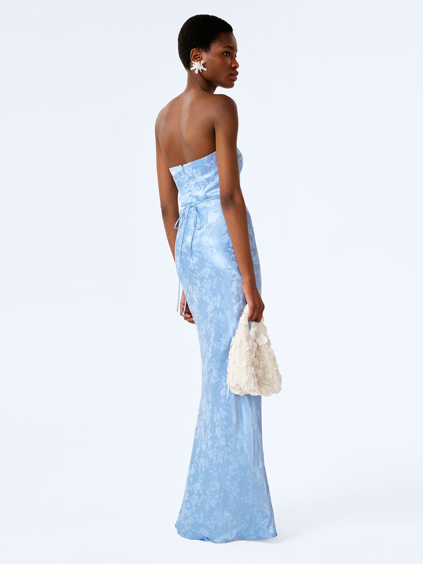 Amdra Jacquard Dress in Vista Blue