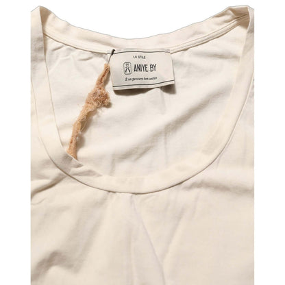 Aniye By Beige Viscose Sleeveless Round Neck Women Tank Top