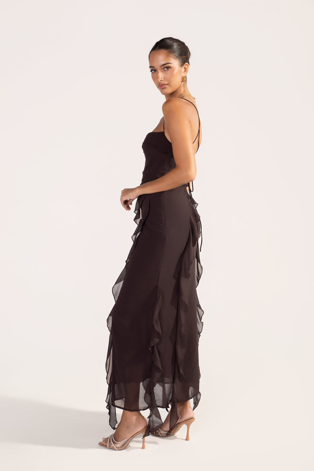 Charlene Criss Cross Back Maxi Dress