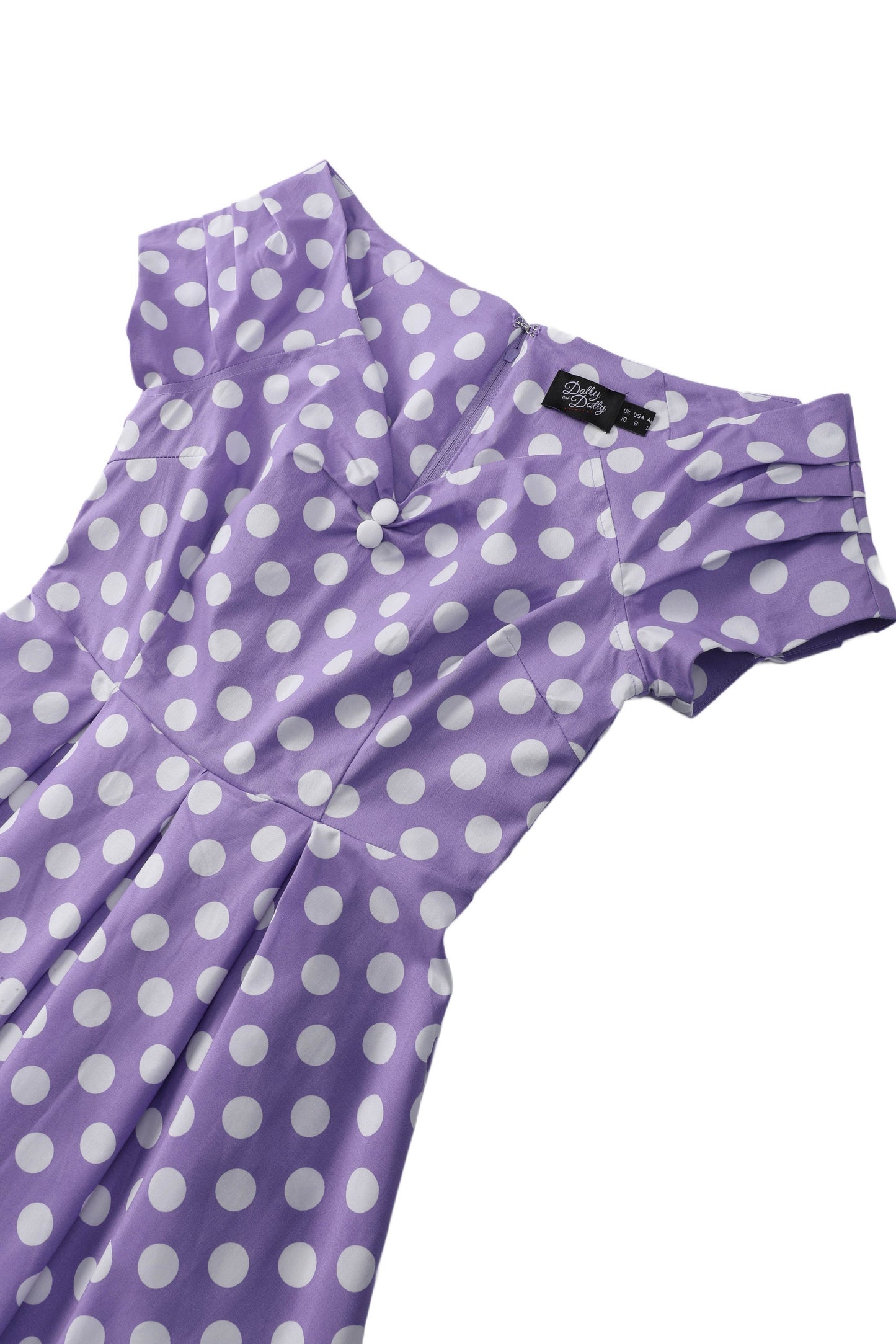 Lily Lilac Off Shoulder Spot Dress