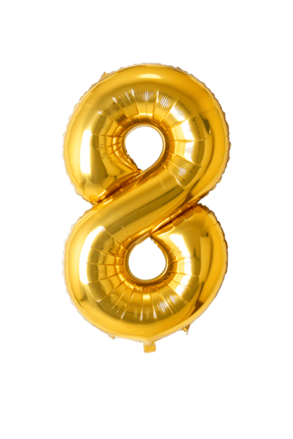 Jumbo Gold Number Balloon
