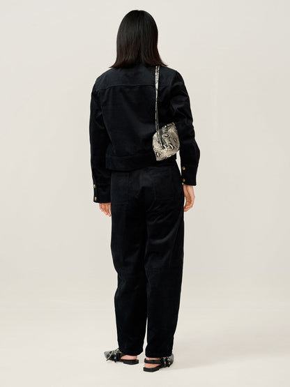 Millie Cord Jacket in Black