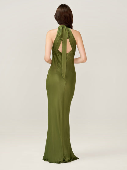 Milos Dress in Pear Green