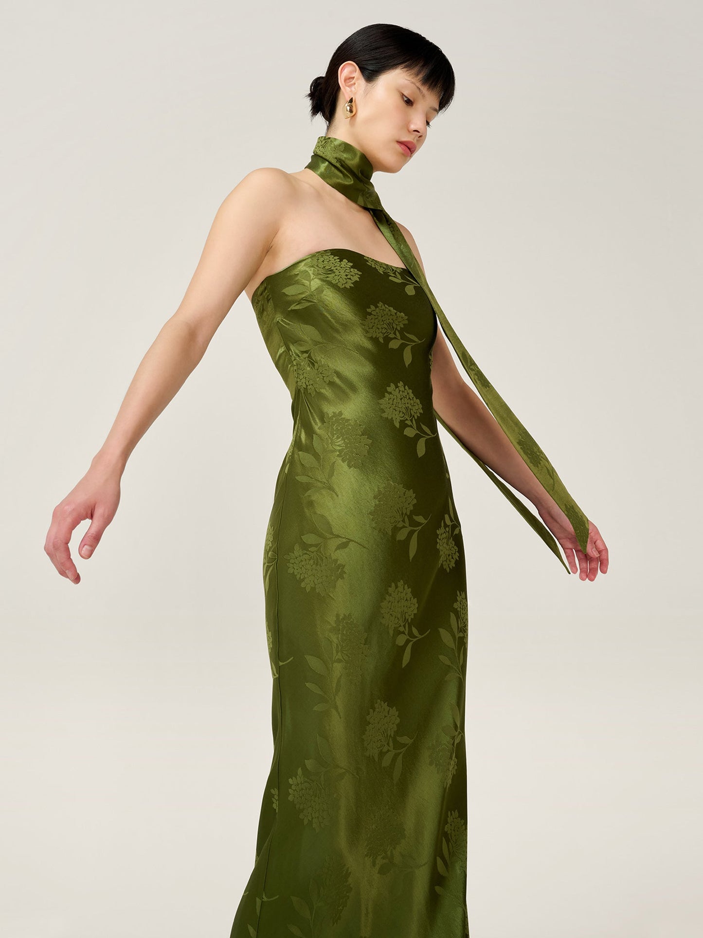 Myla Dress in Pear Green
