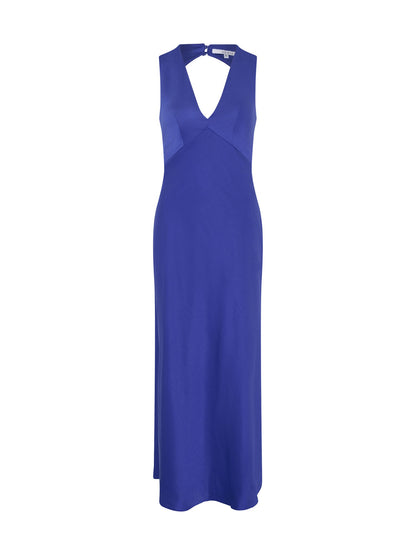 Nova Tie Back Dress in Cobalt