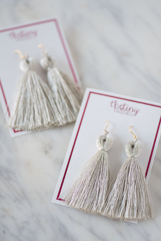 The St. Margaret Tassel Earring in Silver