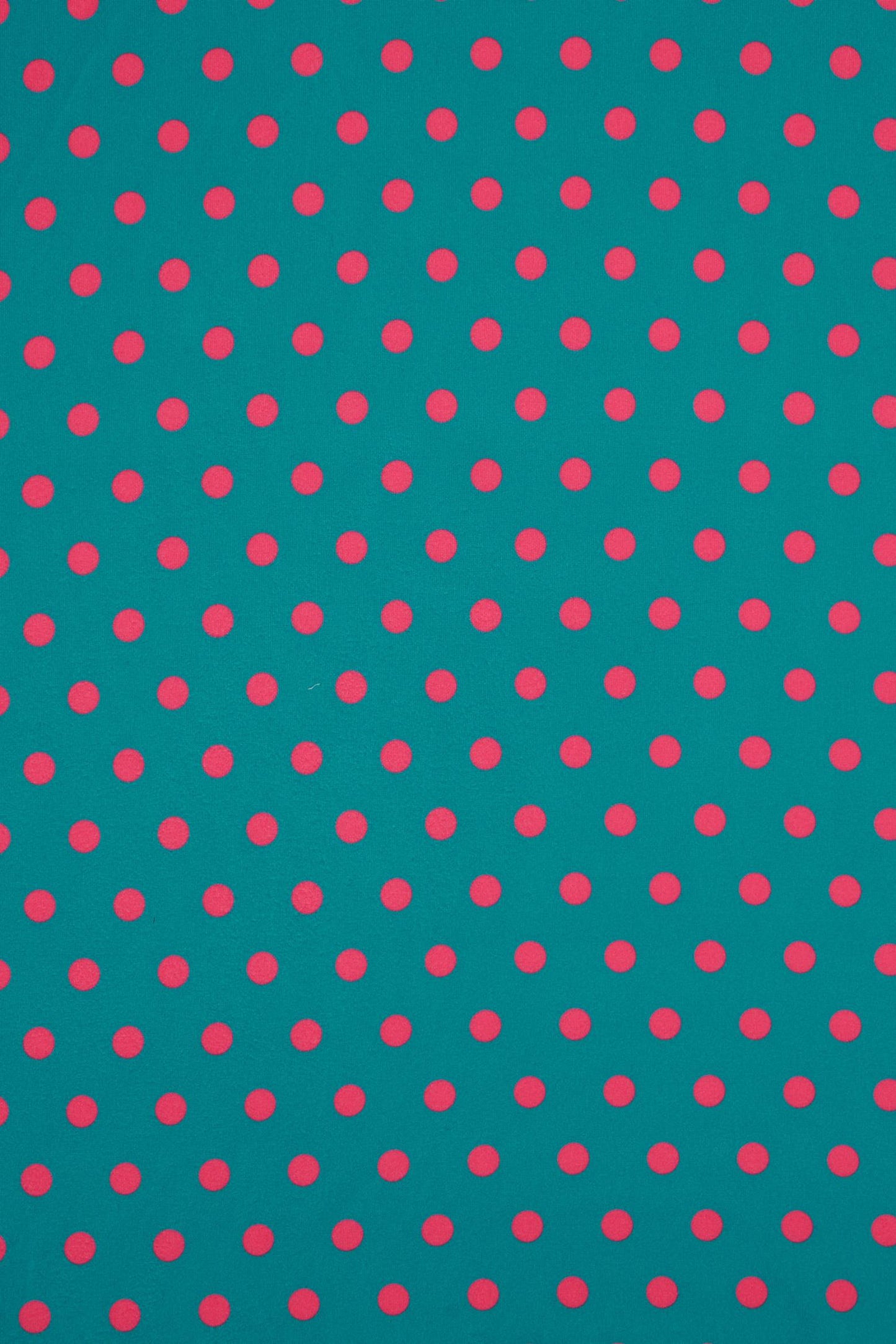 Matilda Peacock Blue & Pink Polka Dot Wrap Dress