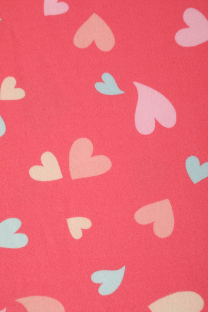 Donna Coral Heart Casual Dress
