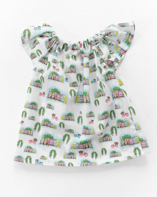 The Rainbow Row Girls Peasant Dress