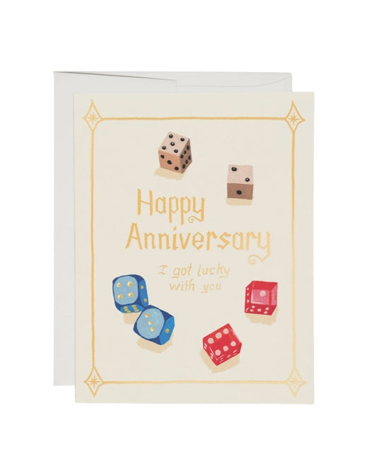 The Lucky Dice Greeting Card