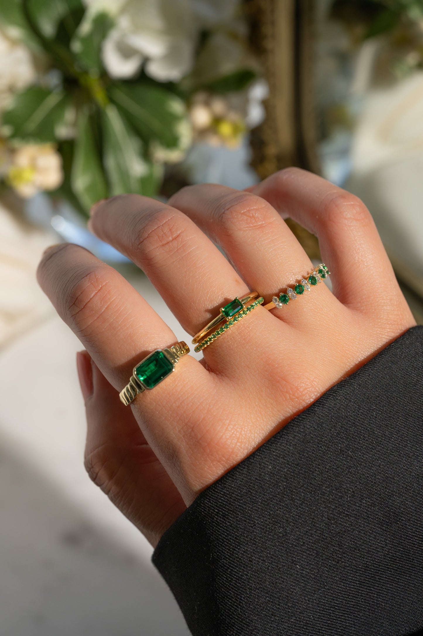 Emerald Statement Ring