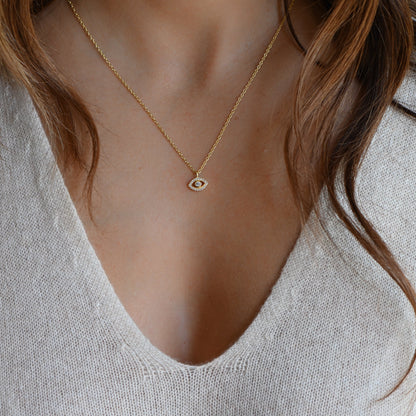 Tiny Evil Eye Necklace
