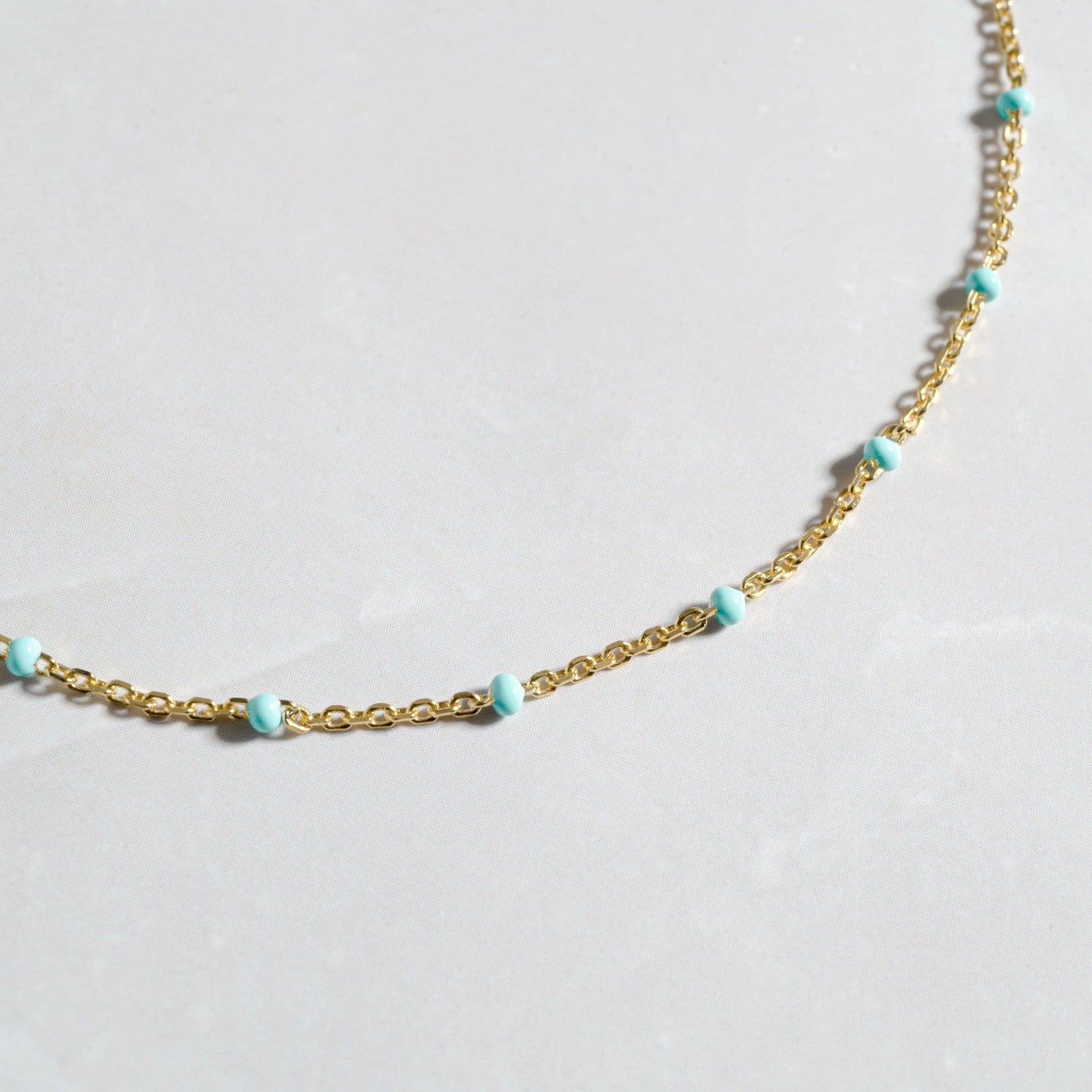 Turquoise Beaded Anklet