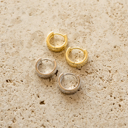Lanie Diamond Huggie Earrings