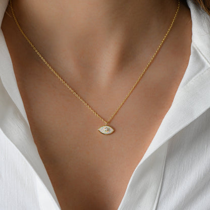 Opal Evil Eye Necklace
