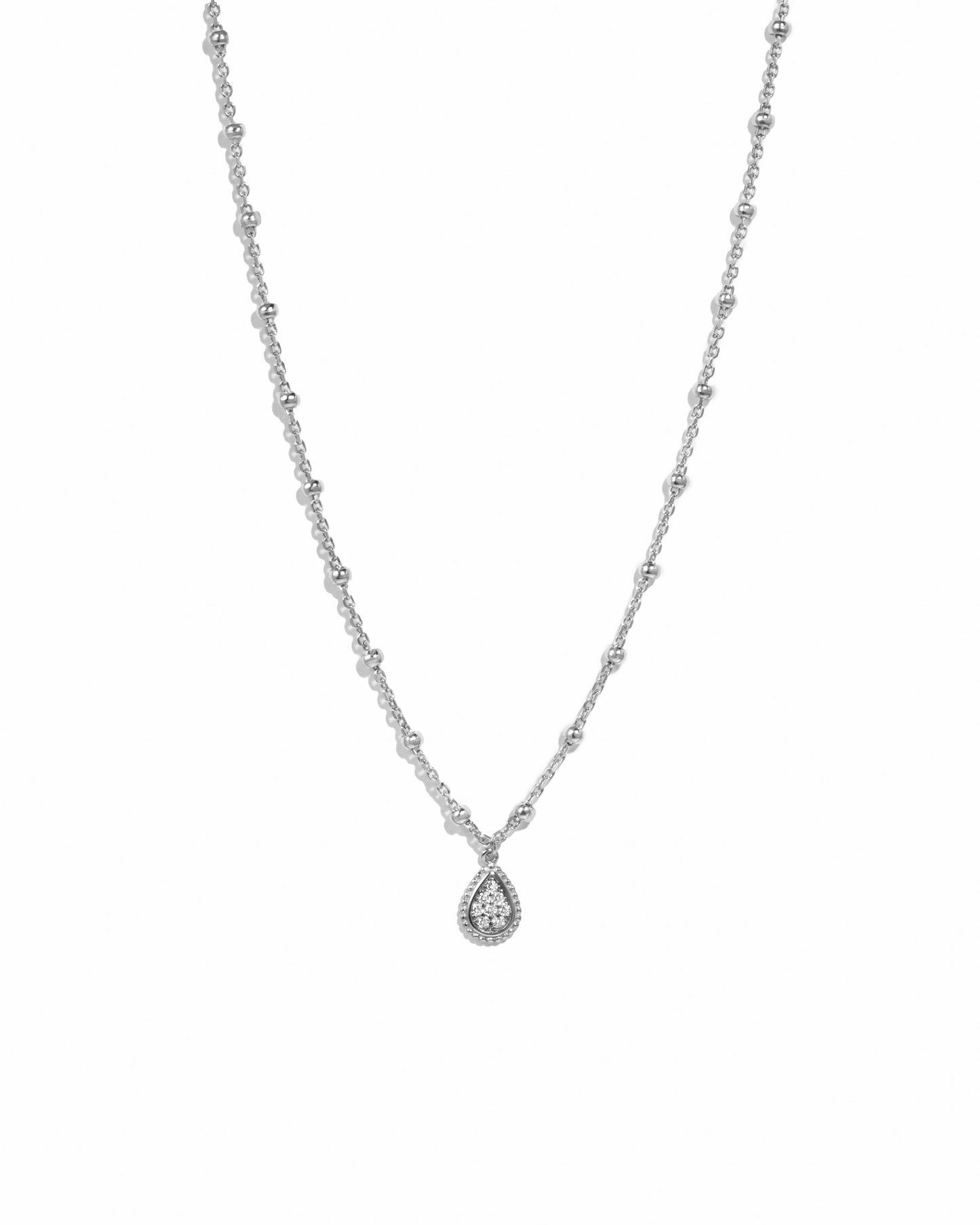 Beaded Tear Drop Necklace