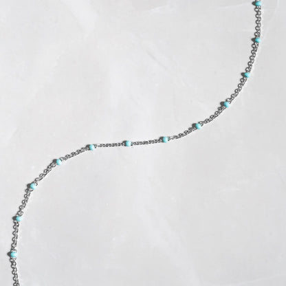 Turquoise Beaded Anklet