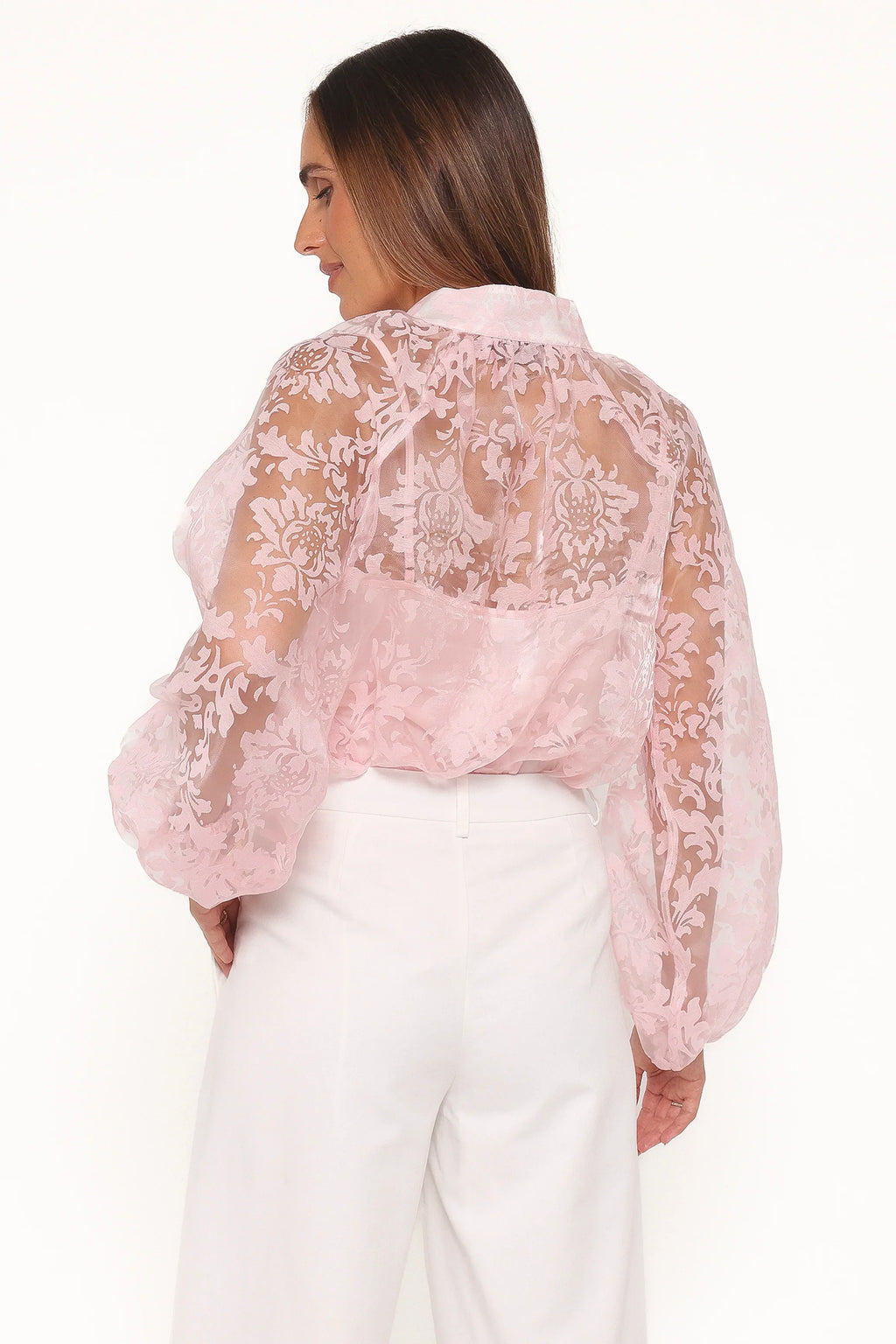 Marni Organza Top - Pink Floral