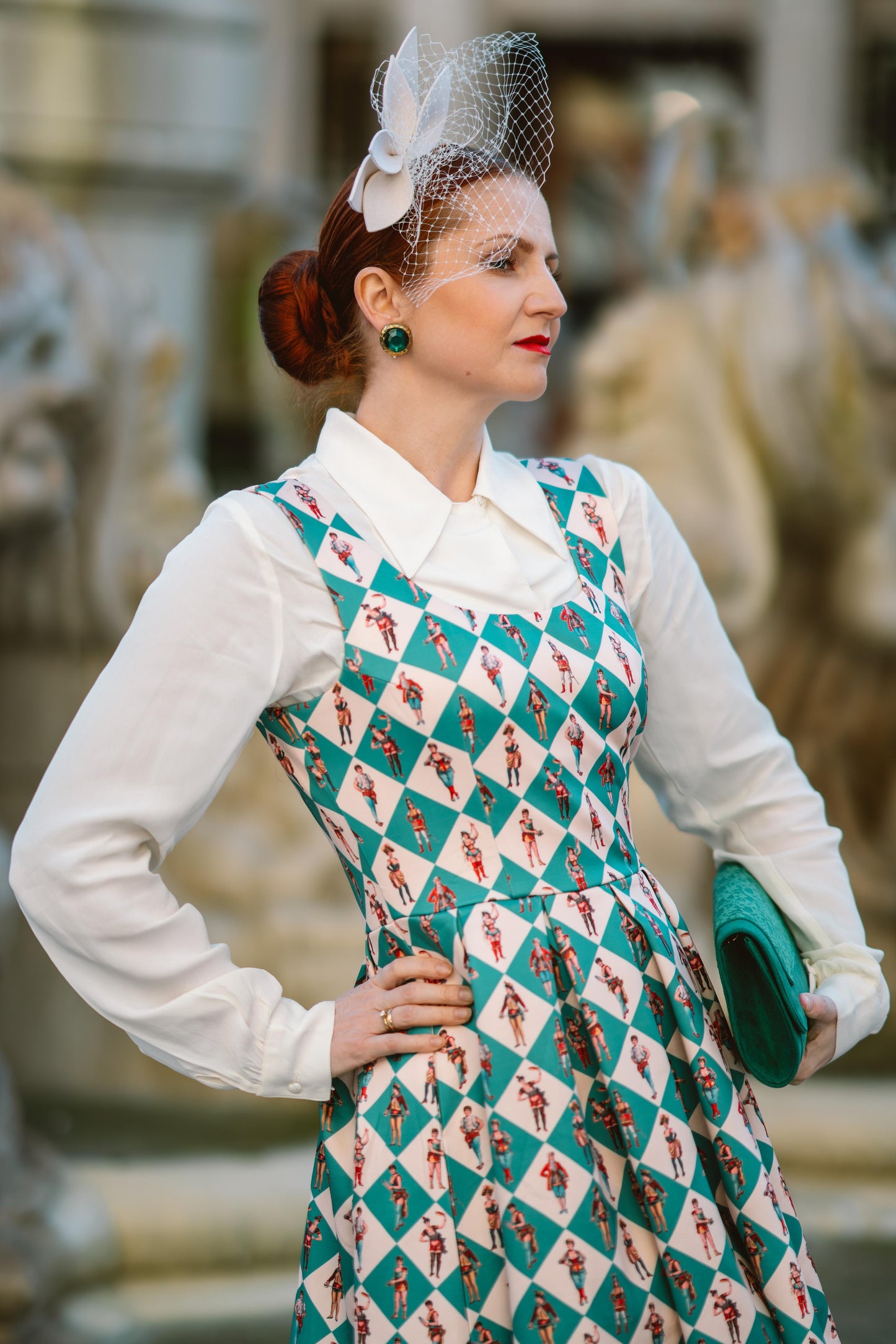 Amanda Green Vintage Circus Swing Dress