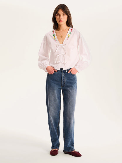 Annaka Blouse in White