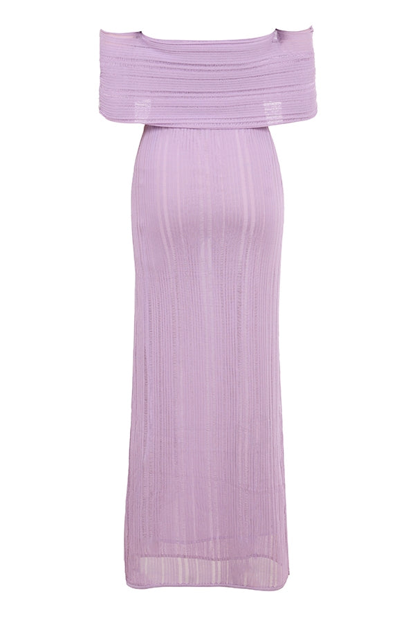 orchid ladder knit maxi dress - sale