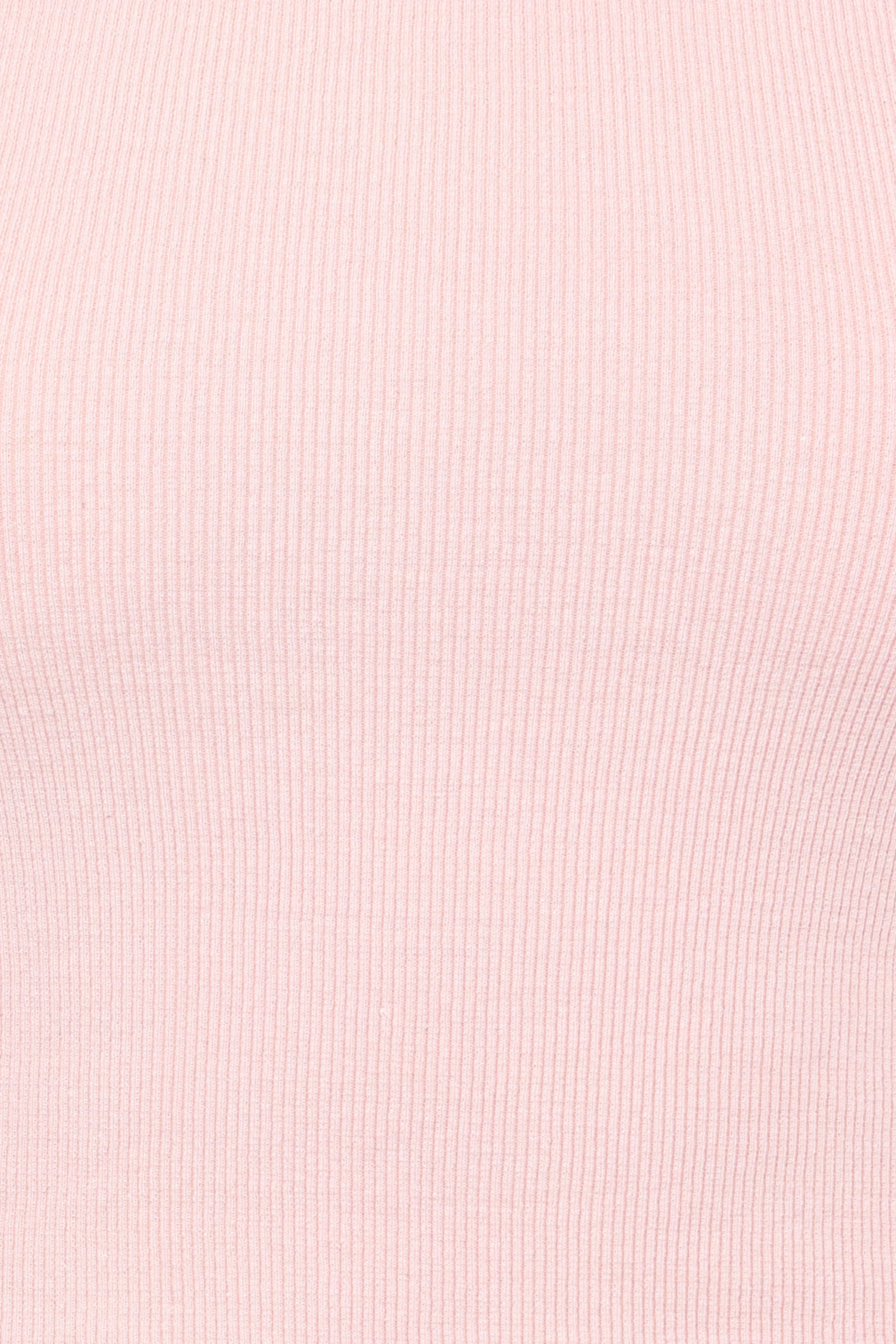 Ari Ribbed Tank Top - Petal Pink