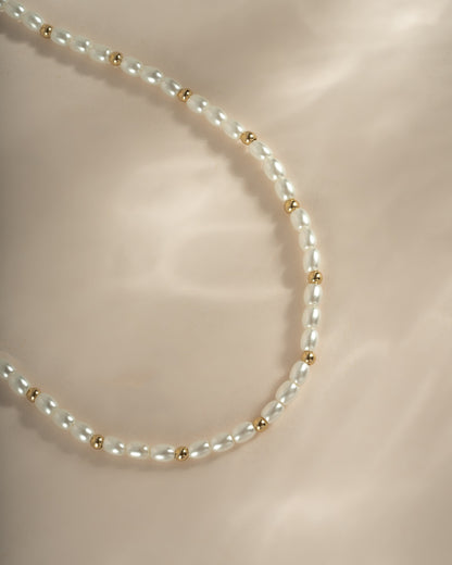Beaded Pearl Necklace