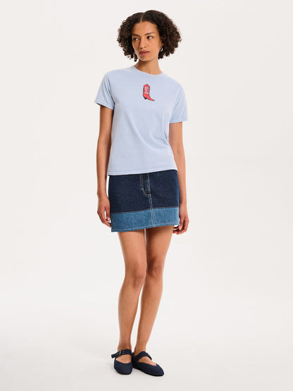 Benny Skirt in Dark Wash