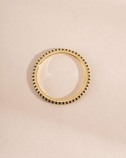 Black CZ Eternity Ring