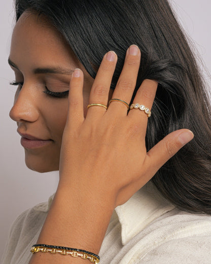 Black CZ Eternity Ring