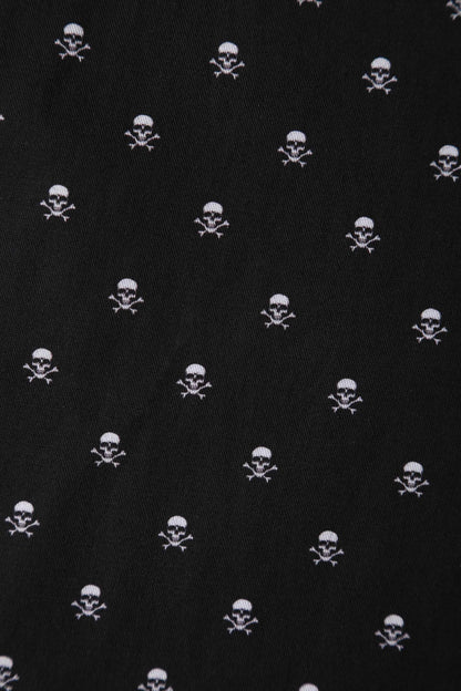 Amanda Black Skull Swing Dress