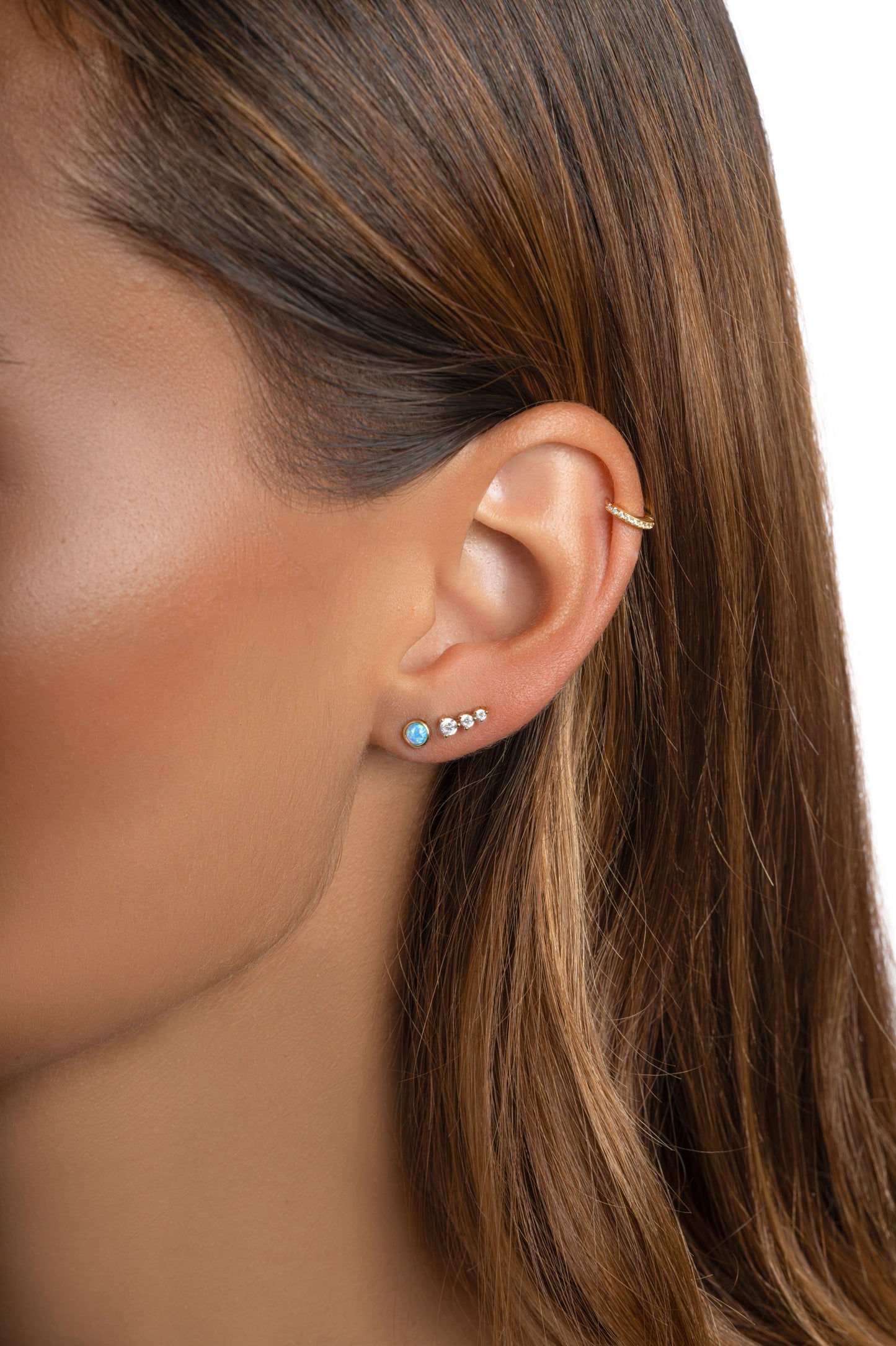 Blue Opal Studs