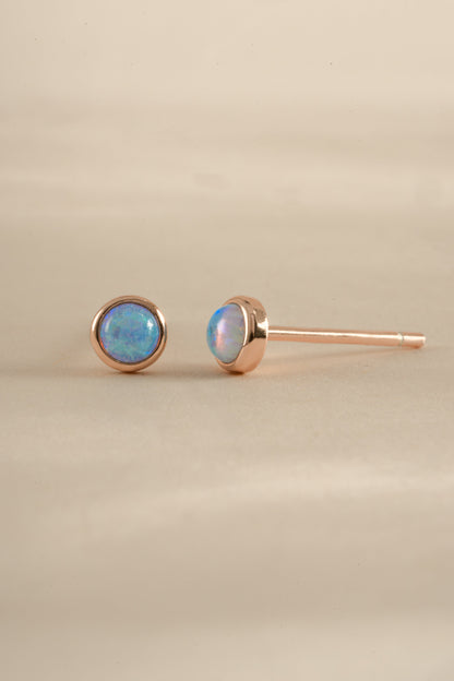 Blue Opal Studs