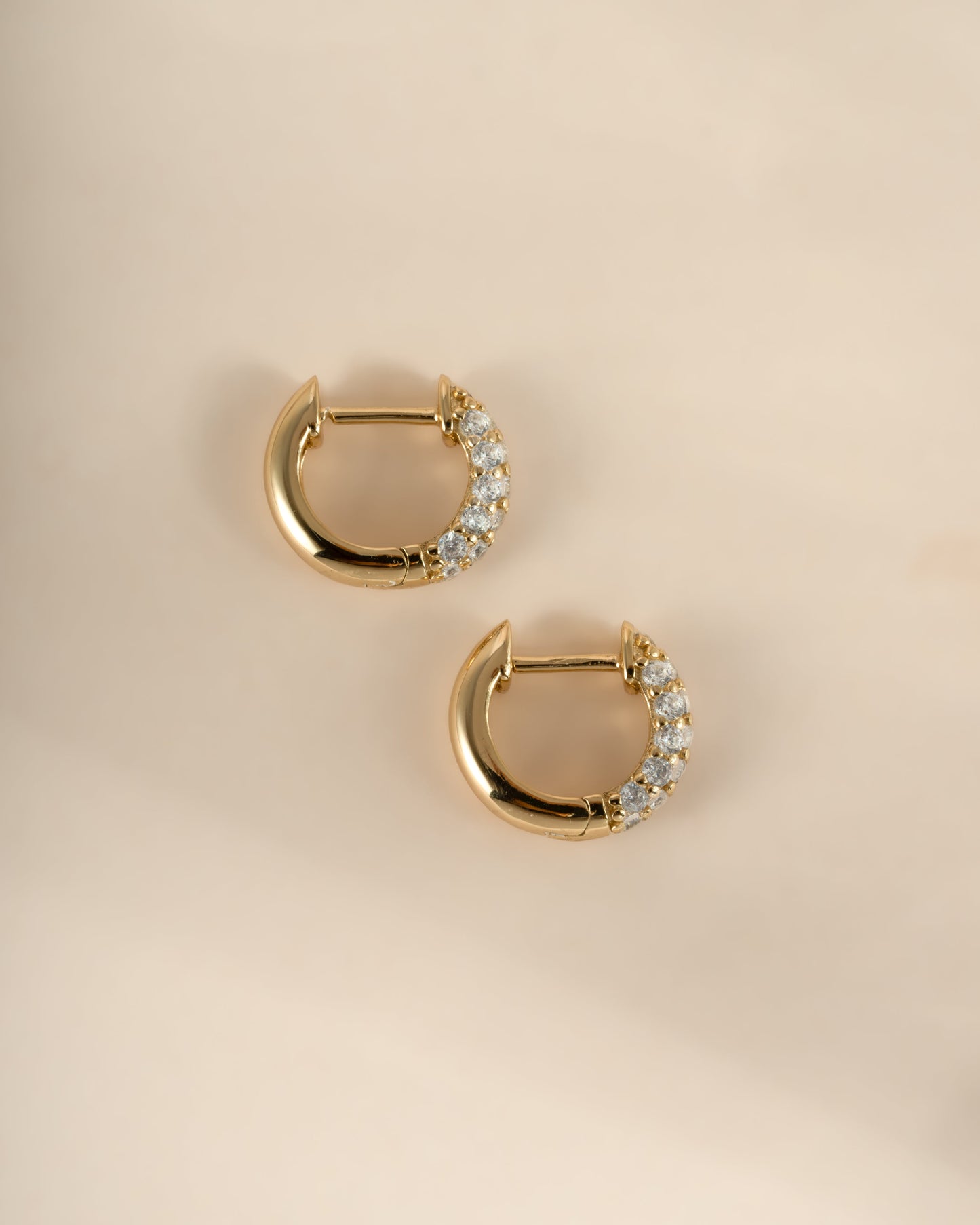 Chunky Pavé Huggies