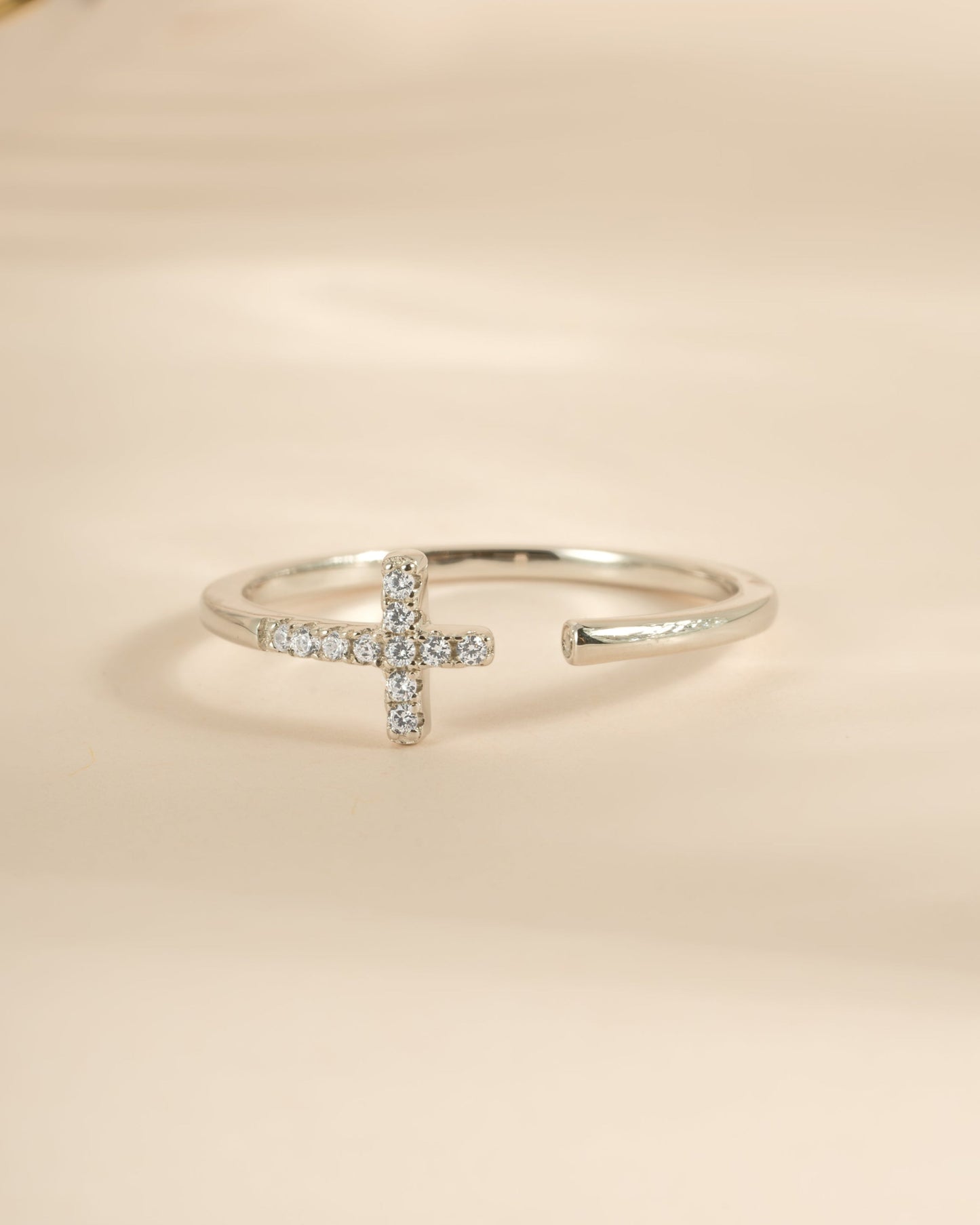 Cross Open Cuff Ring