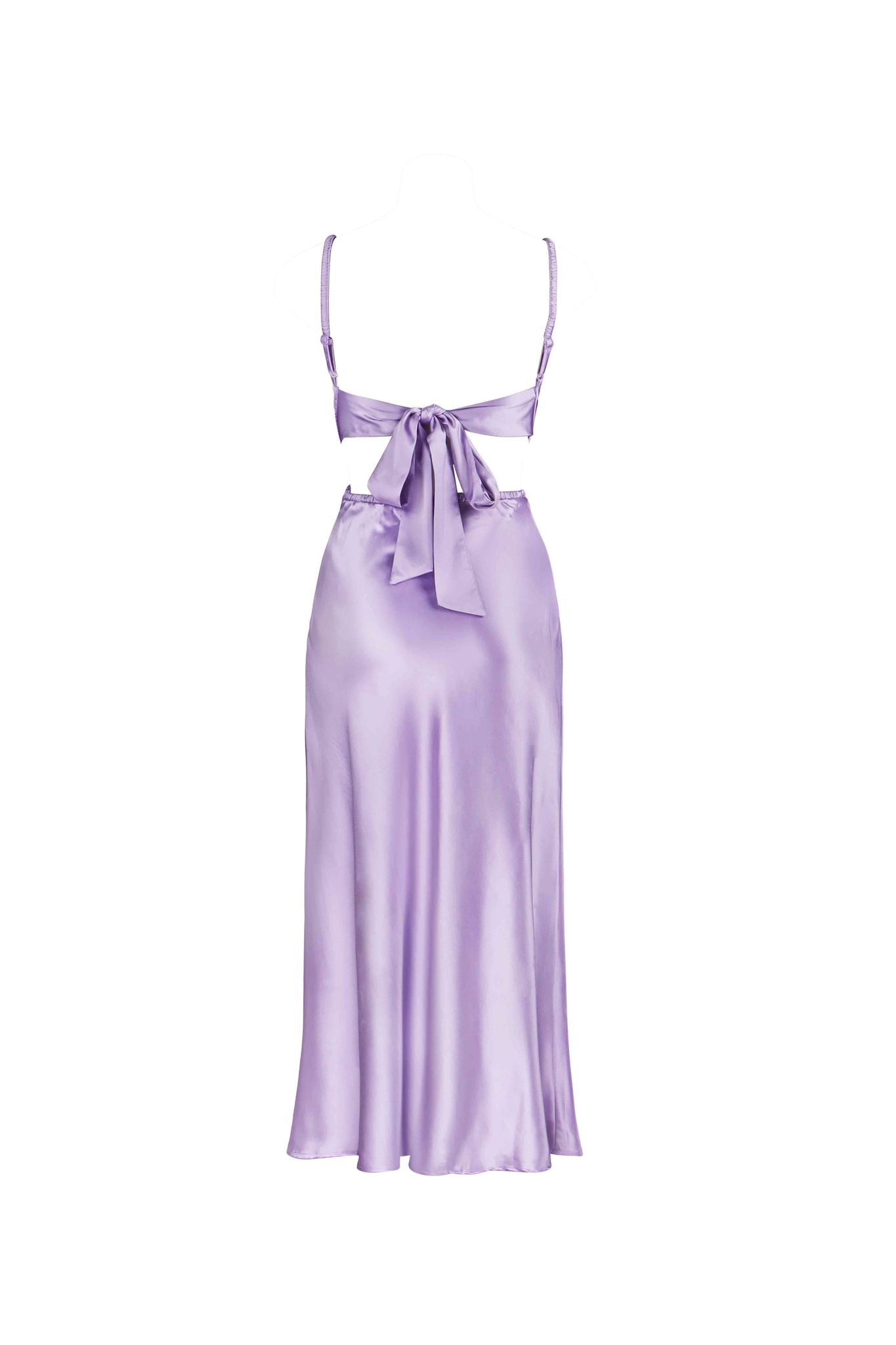 Fay Satin Cocktail Midi Dress
