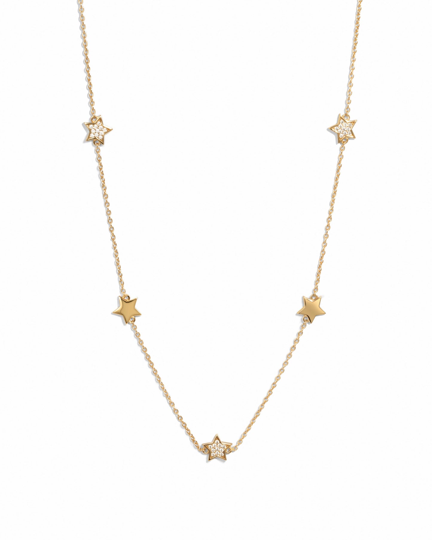 CZ Star Collar Necklace