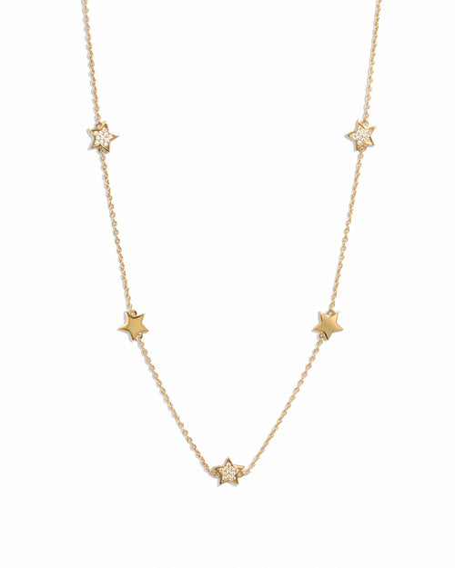 CZ Star Collar Necklace